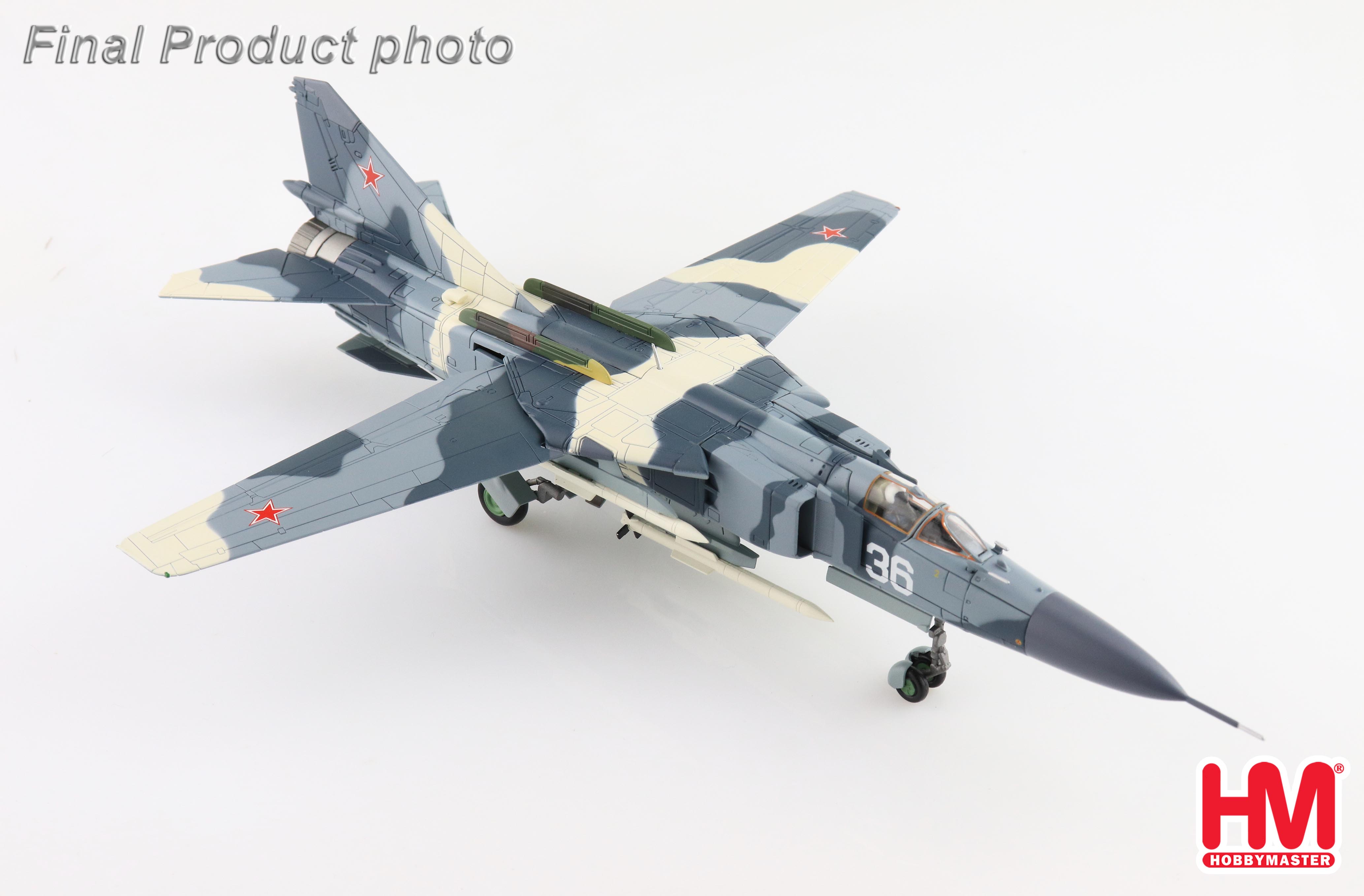 ホビーマスター 1/72 MiG-23-98 フロッガー ロシア連邦空軍 MIG-23-98 White 36, Russian Air Force (with 4 x R-77 missiles)